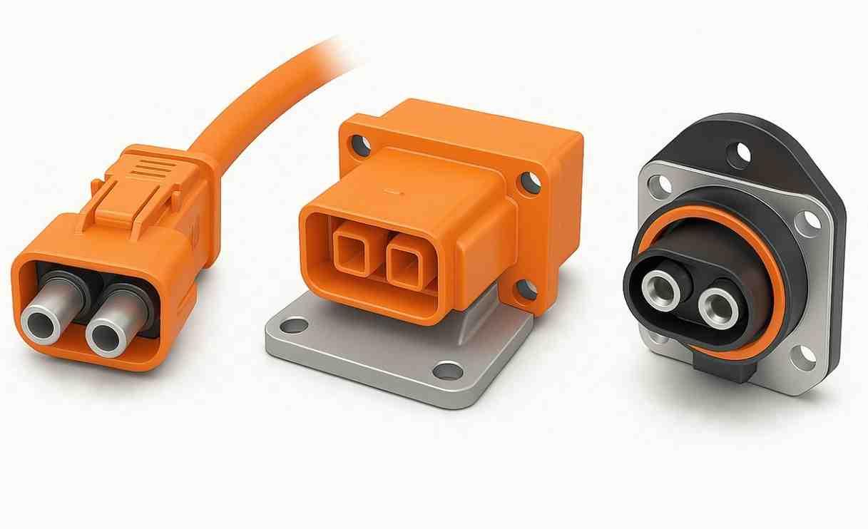 High voltage connector machining for electric vehicles