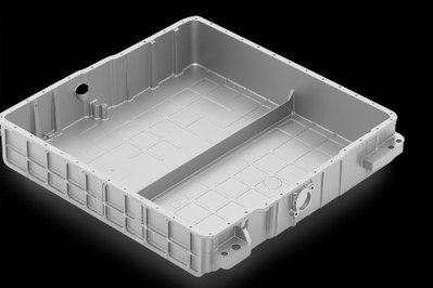 CNC machined EV battery enclosure — lightweight aluminium precision sealing interfaces