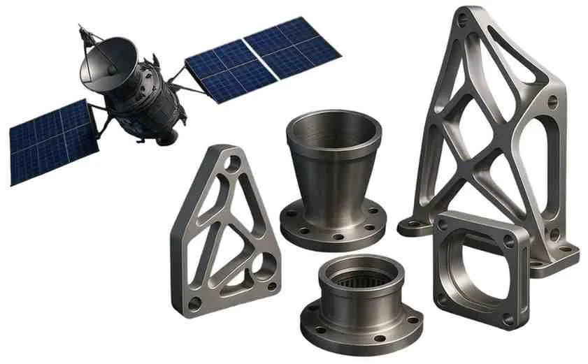 Lightweight precision aluminium components Australia aerospace and satellite
