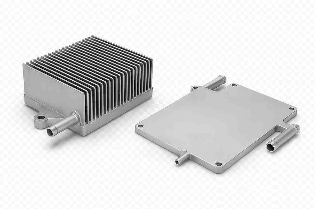 CNC machined thermal management heat sink cooling plate EV battery